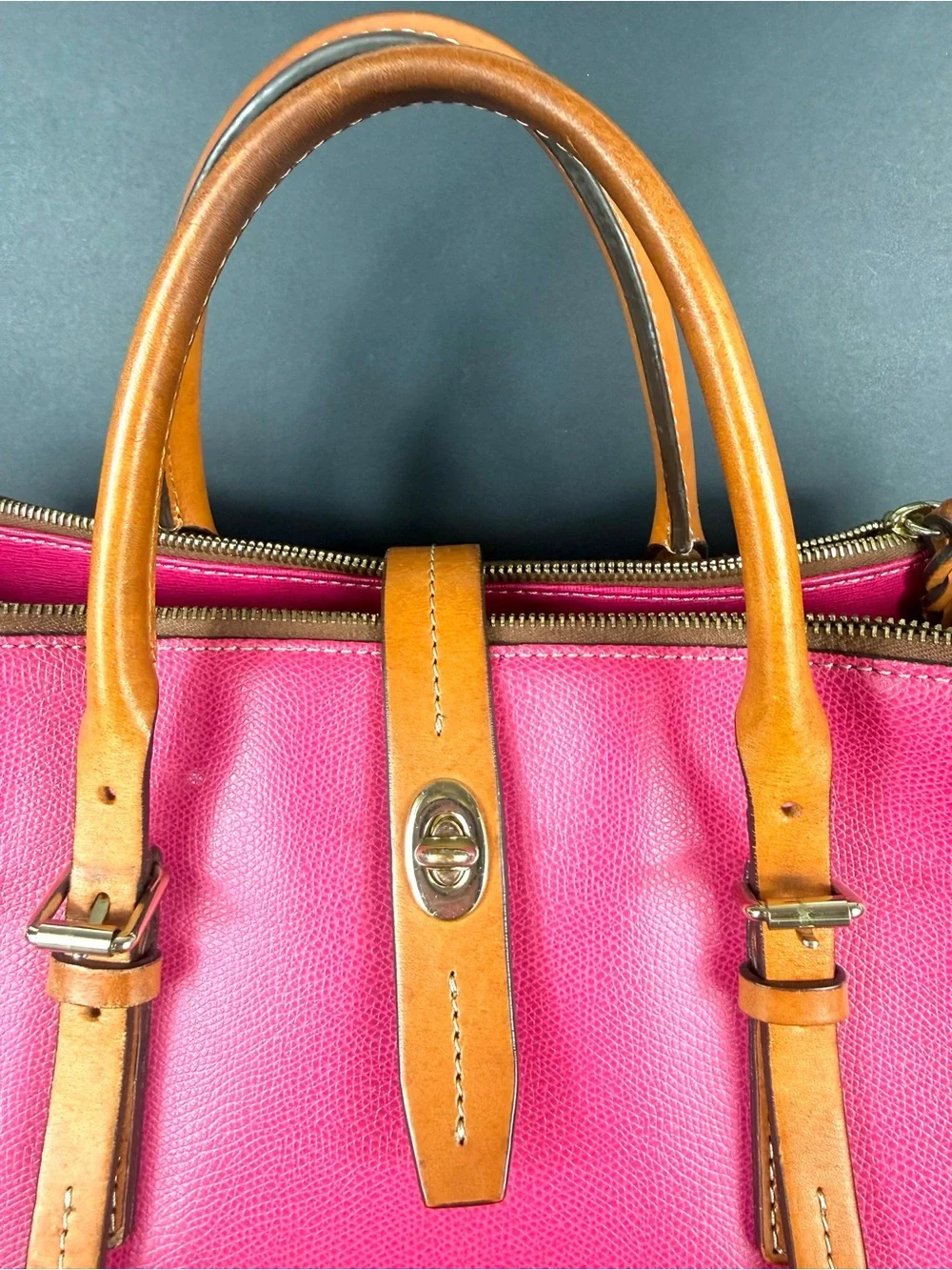 Dooney & Bourke Miller Satchel Fuchsia